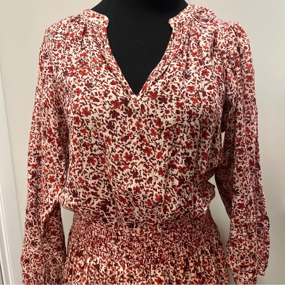 SUNDRY x ANTHROPOLOGIE Floral Midi Dress Size 2 - Picture 2 of 6